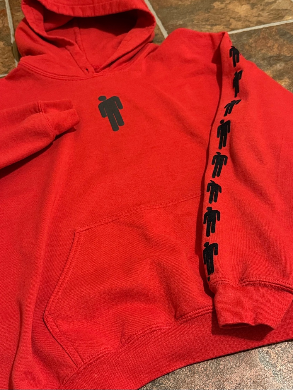 Billie Eilish Unisex Red Blohsh Hoodie - Picture 2 of 7